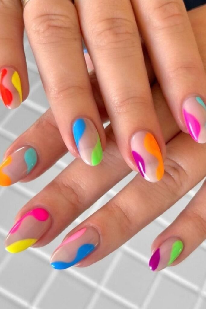 Swirled Neon Wave Shades