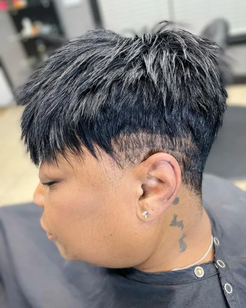 Undercut Pixie for Chubby Round Face