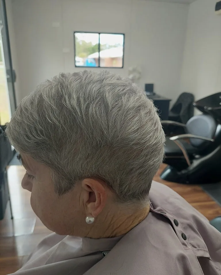 Youthful Short Pixie Cut for Women Over 70