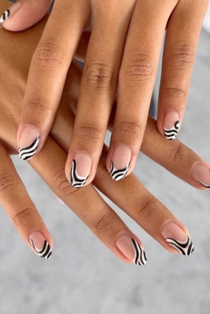 Abstract Zebra Stripes