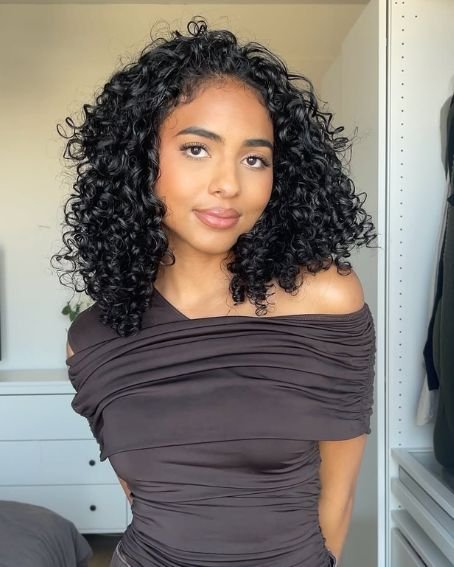 Asymmetrical Curls Hairstyle