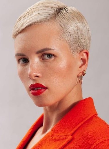 Bald Short Blonde Hairstyle