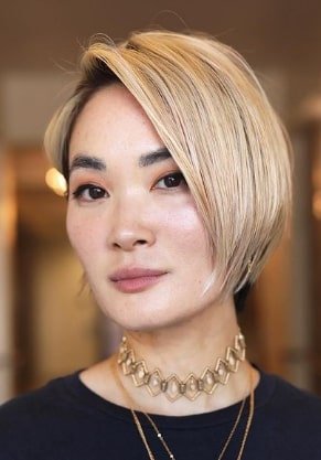 Blonde Pixie Bob With Highlights Short Blonde Hairstyle