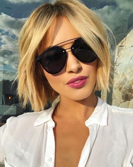 Blunt Layered Choppy Bob Haircut