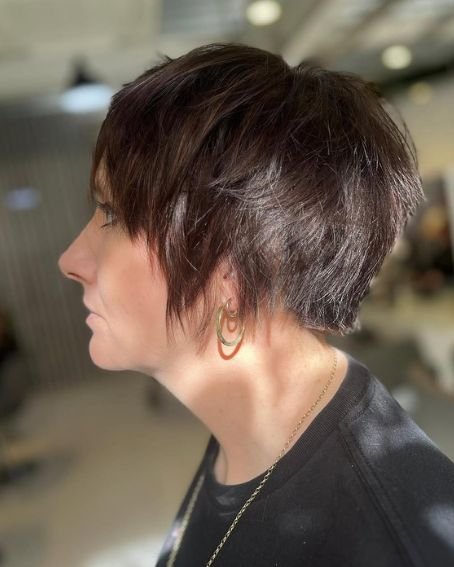 Bold and Short Choppy Bob Haircut