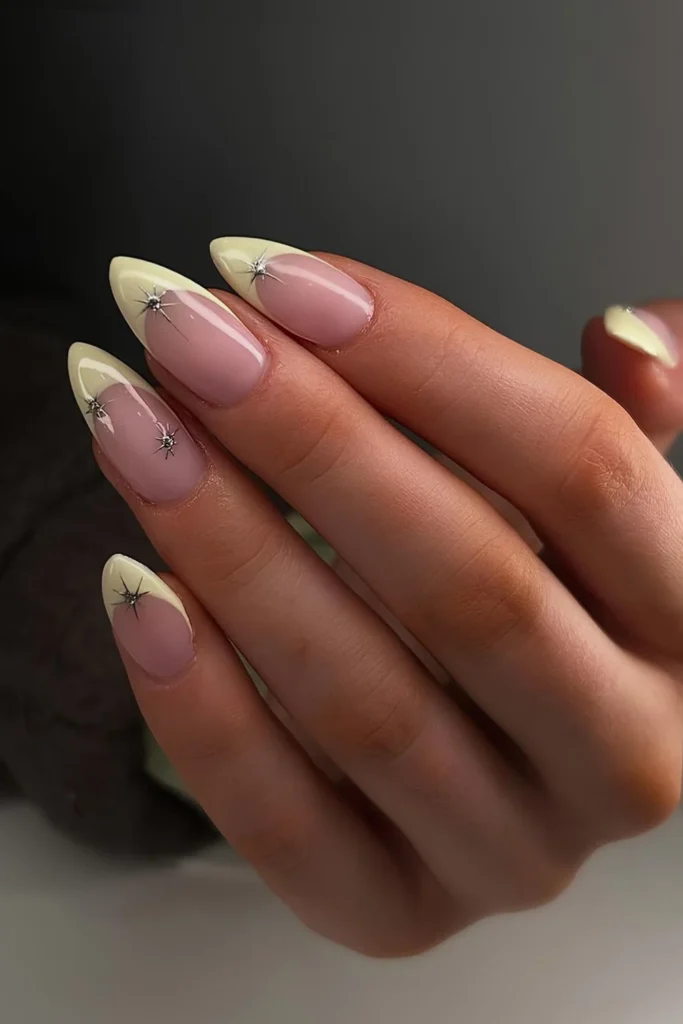 Butter yellow celestial French nails.jpg