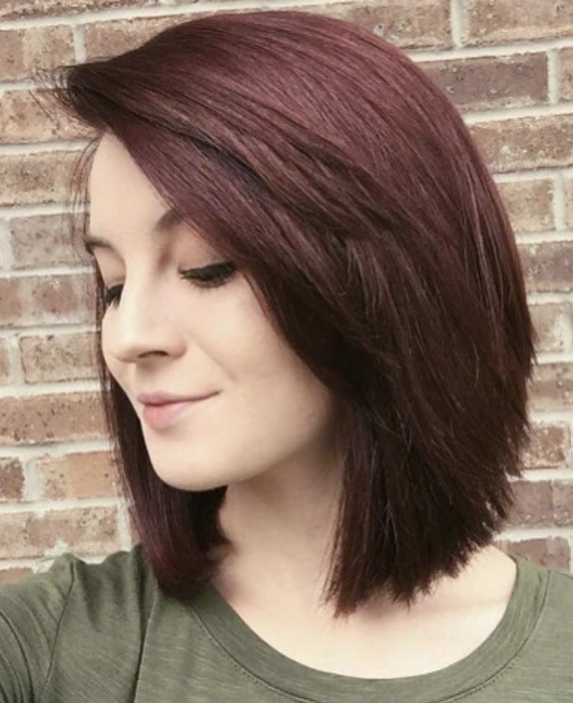 Chic A Line Bob for Medium Fall Brown Hair with Subtle Highlights