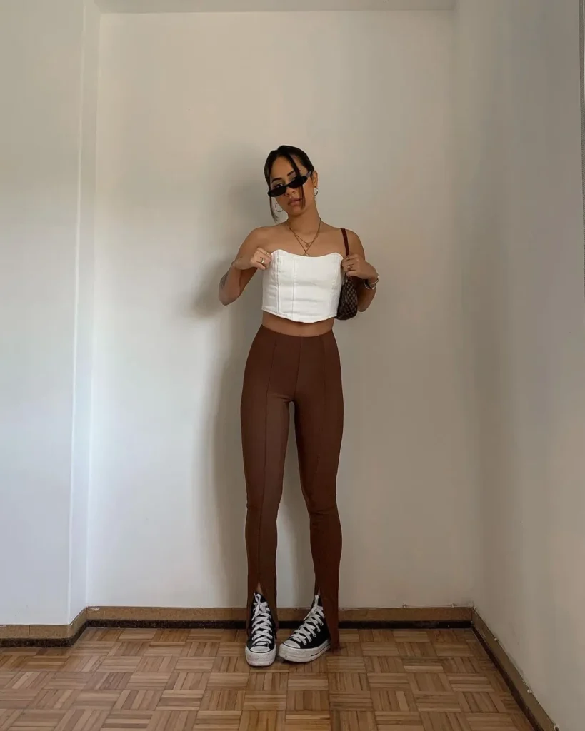 Corset Top Leggings Outfit