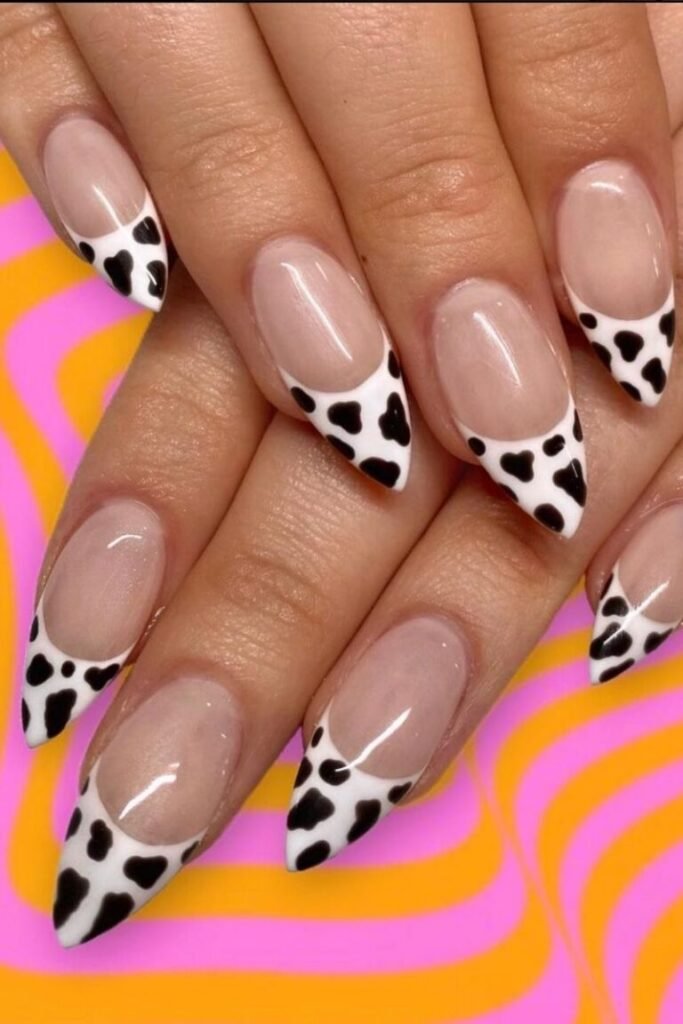 Cow Print Chic Nails