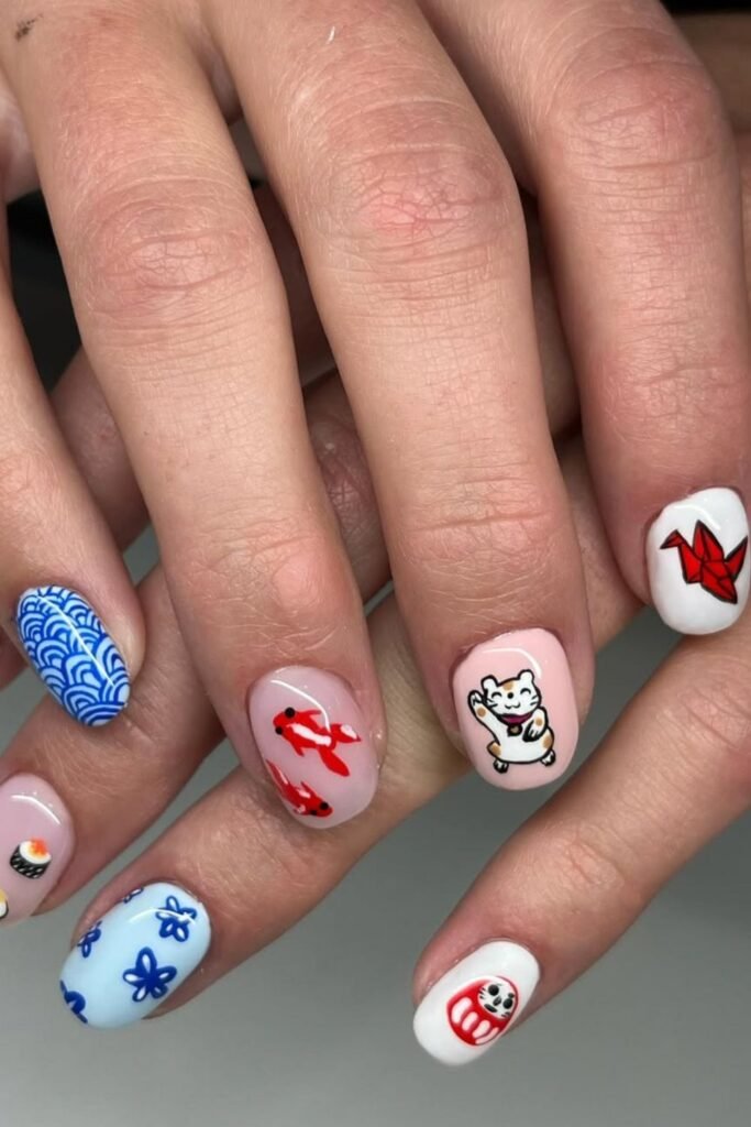Japan Icons Mix Match Nails