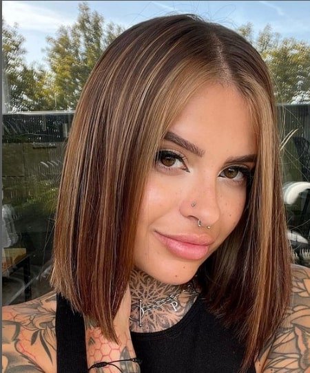 Long Short Blonde Hairstyle