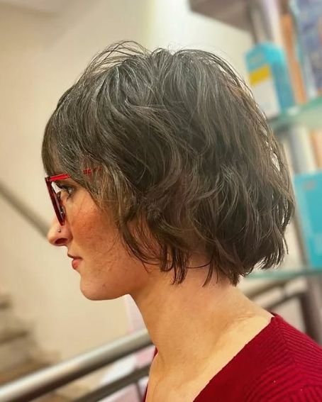 Messy Layered Choppy Bob Haircut