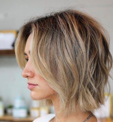 Neutral Short Blonde Hairstyle