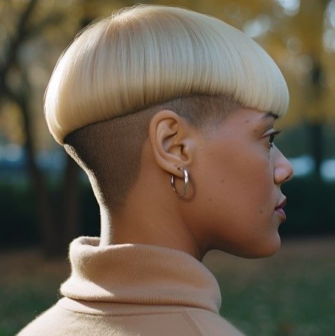 Pixie Rounded Bob Short Blonde Hairstyle