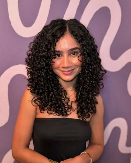 Pretty Sleek Long Curly Bob