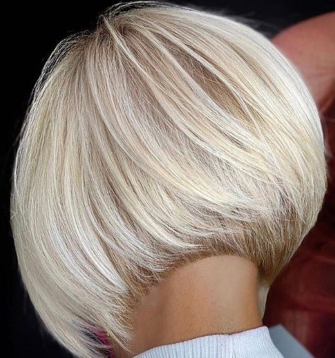 Rounded Bob Short Blonde Hairstyle