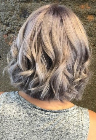 Silver Short Blonde Hairstyle