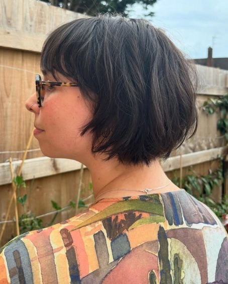 Soft French Choppy Bob Haircut