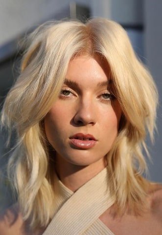 Soft Shag Short Blonde Hairstyle