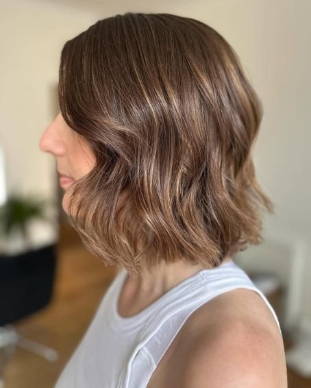 Sunkissed Choppy Bob Haircut