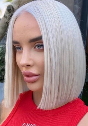 White Short Blonde Hairstyle