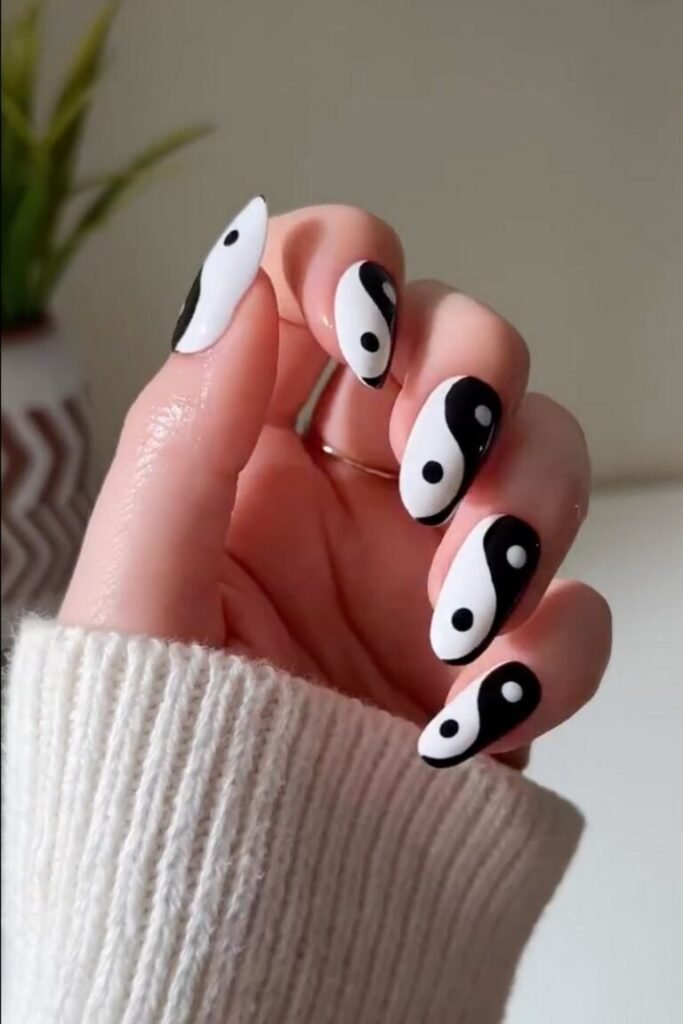Yin Yang Magic Nails