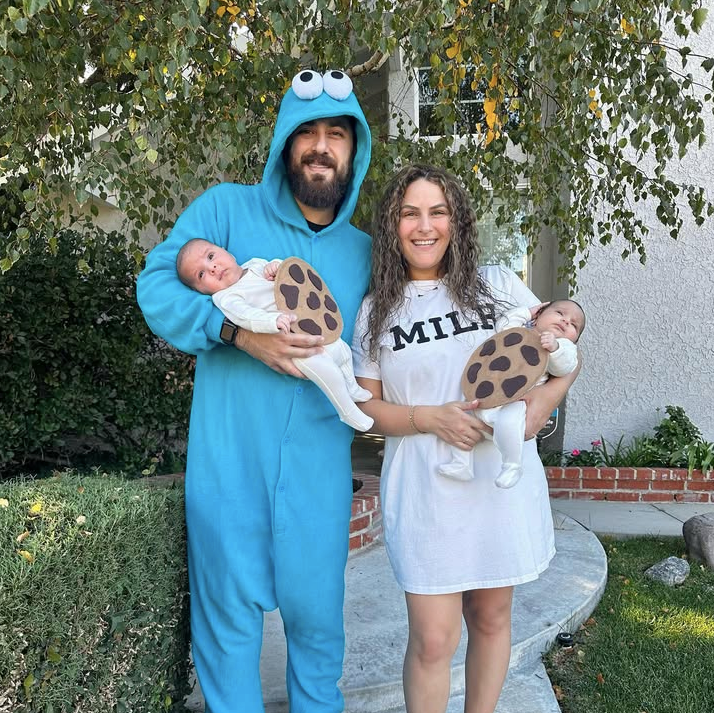 Cookie Monster Cookies and Milk