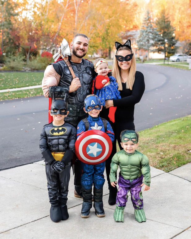 Superheros Halloween Family Costumes