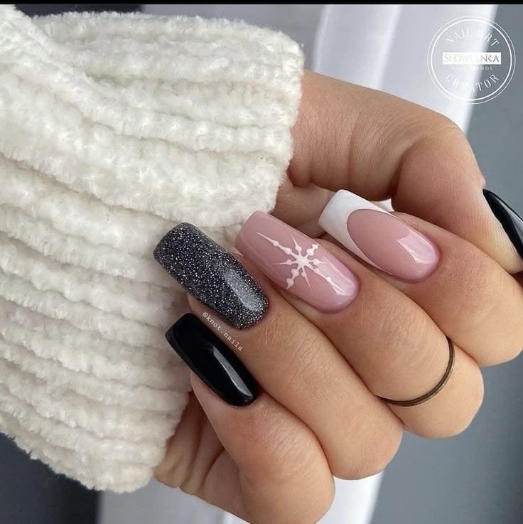 Black and Pink Geometric