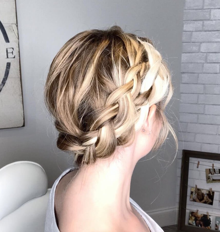 Braided Crown Updo