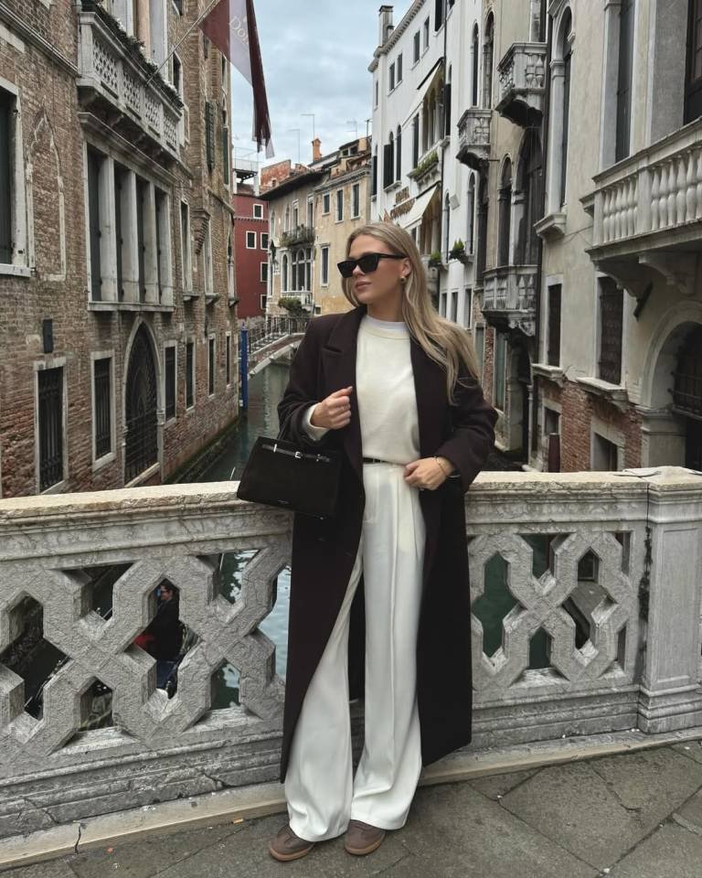 Chocolate Coat With Ivory Layers