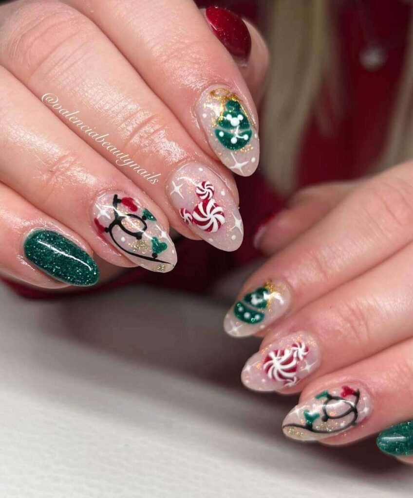 Christmas Mix and Match Nails