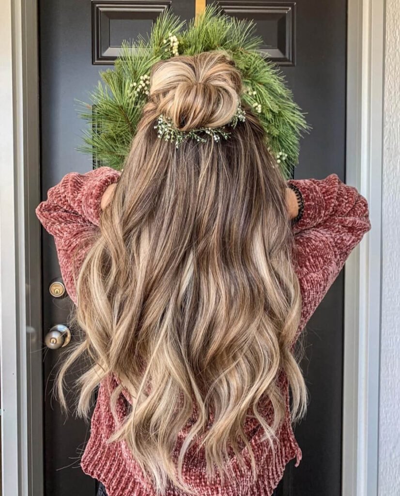 Half Up Bun Hairstyle