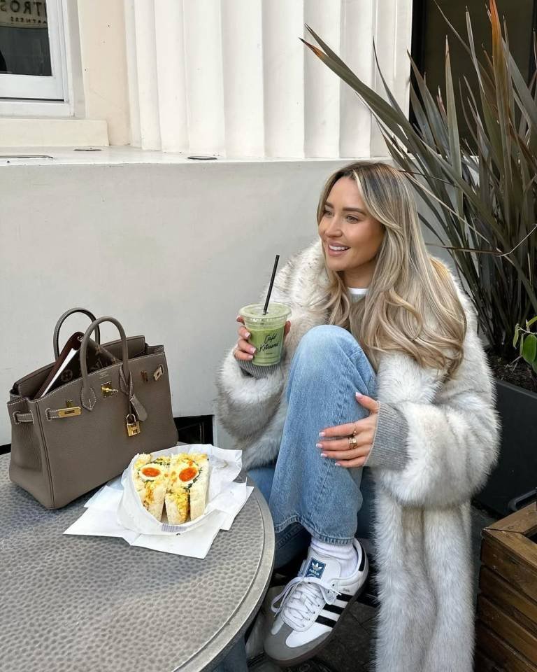 Luxe Faux Fur Coat with Laid Back Denim