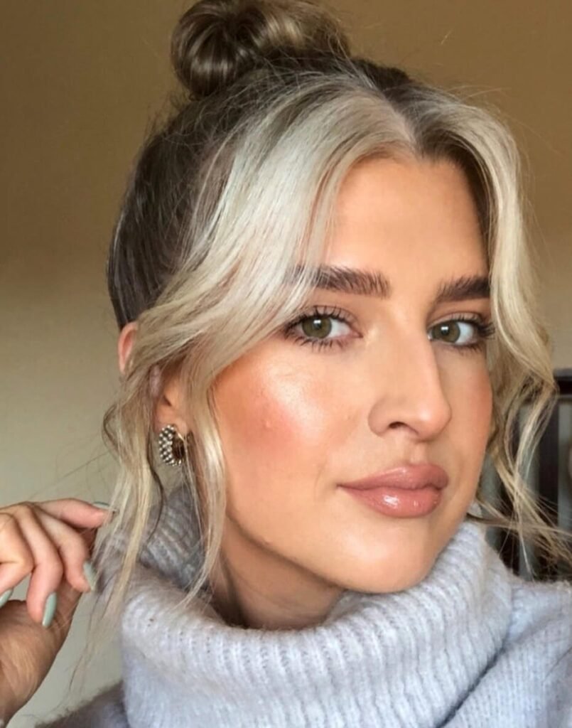 Messy Bun with Face Framing Pieces