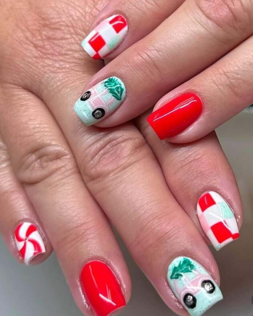 Peppermint and Christmas Cars