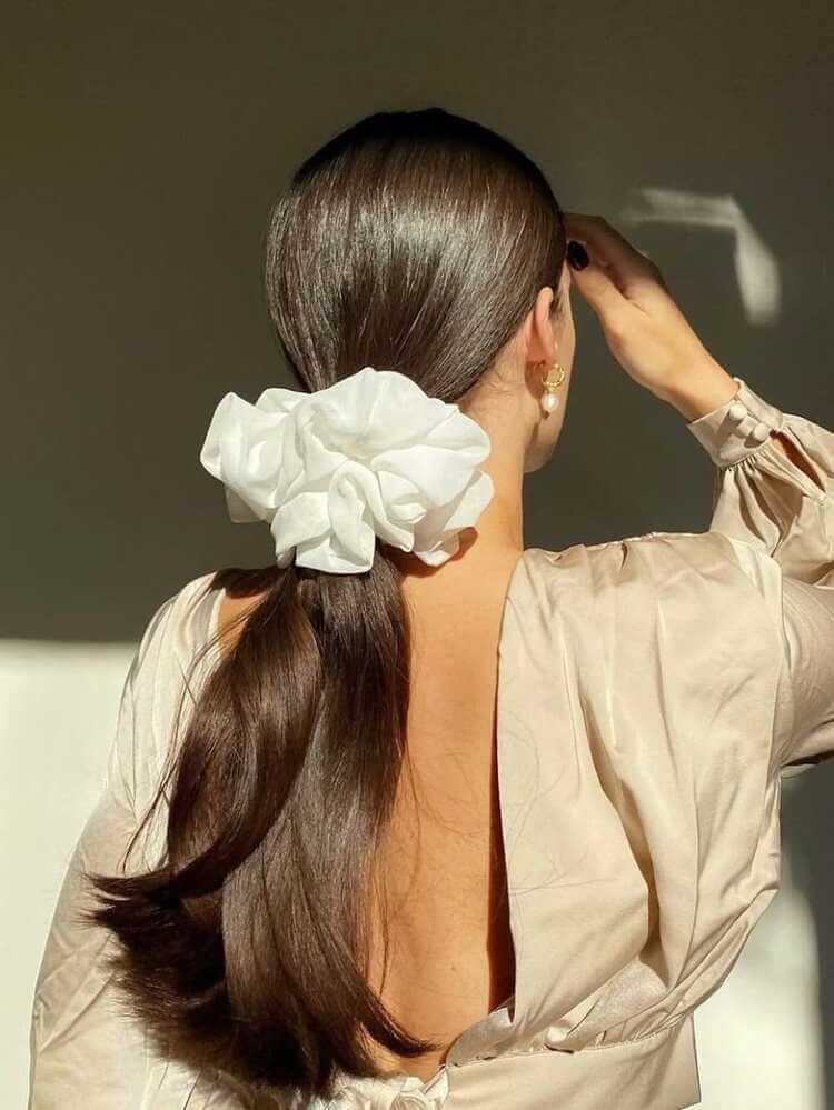 Ponytail with Oversized Scrunchie