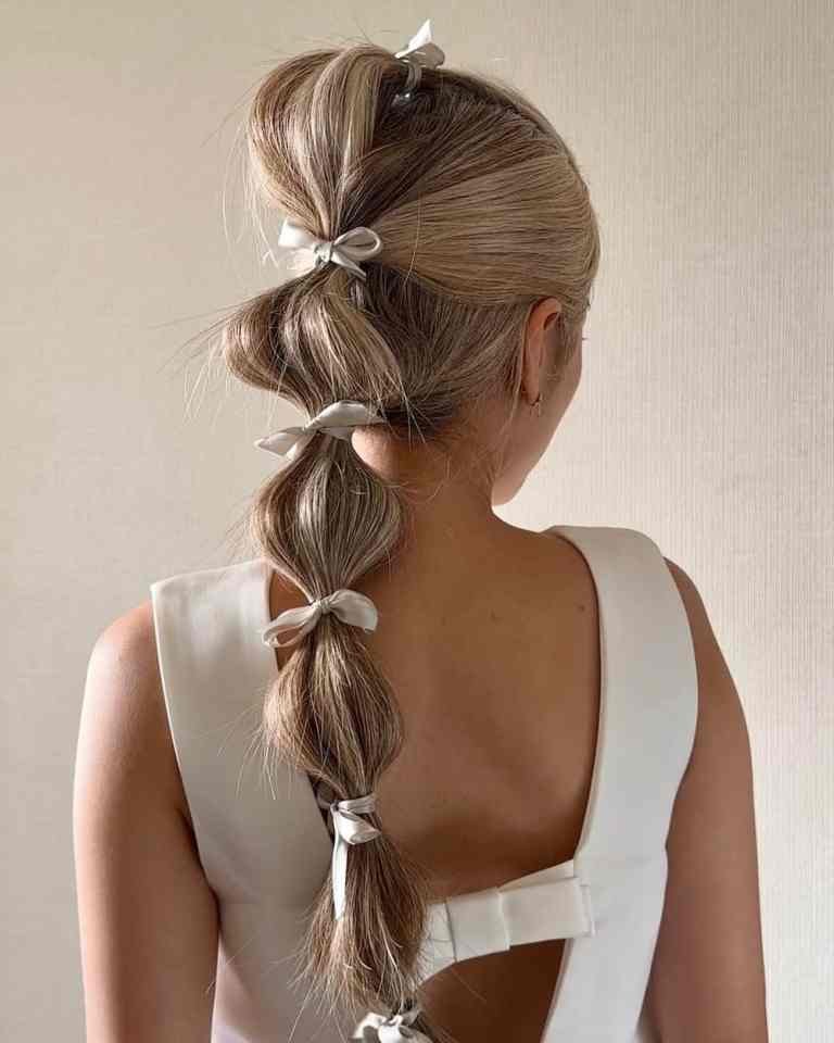 Sugar Plum Bubble Ponytail