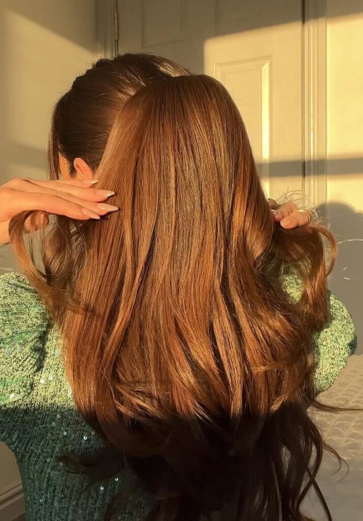 Voluminous Half Up Style