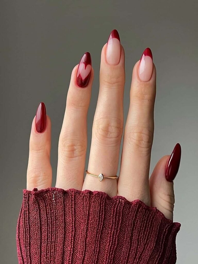 Deep red with a romantic twist