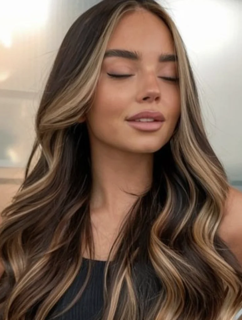 Face Framing Buttery Blonde Highlights