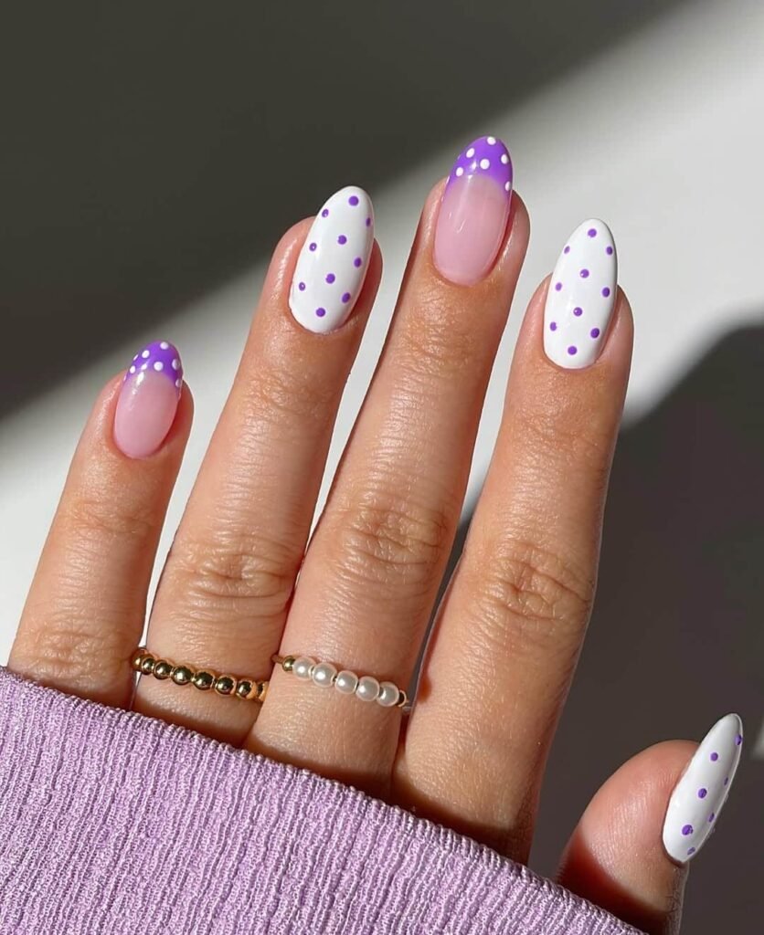 Lavender Polka Dot Frenchie