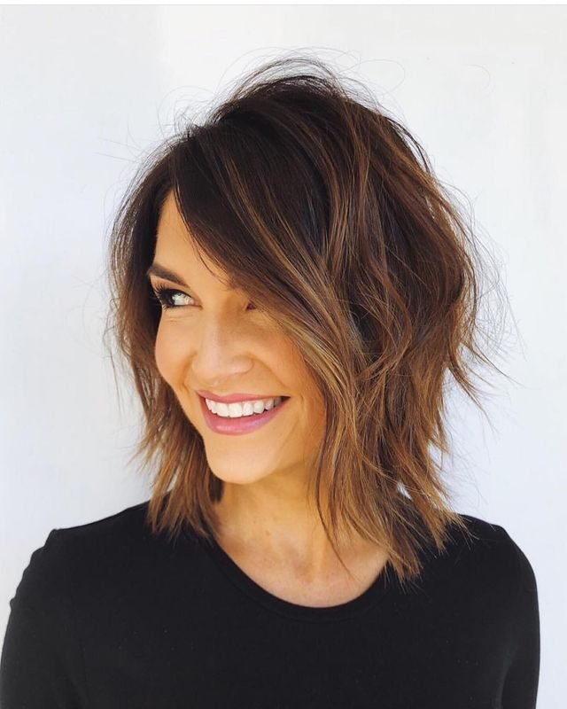 Layered Bob with Highlights