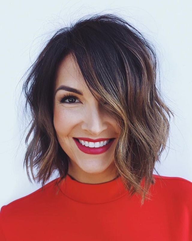 Layered Bob with Wavy