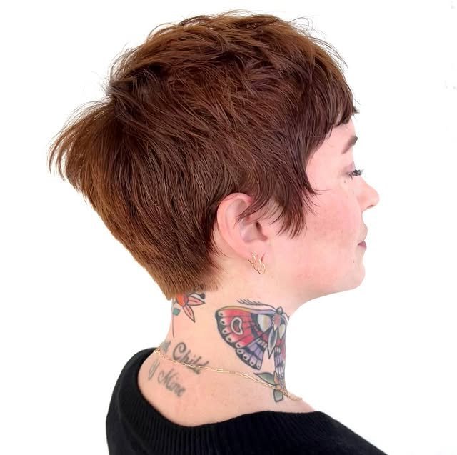 Pixie Cut with Long Top Layers
