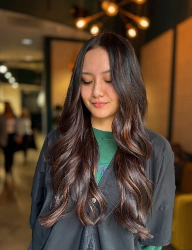 Rich Chocolate Brown Waves