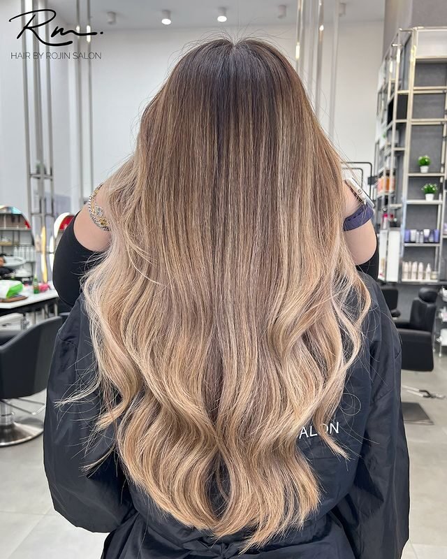 Sandy Blonde Balayage Highlights