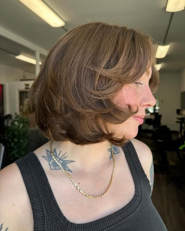 Soft Layered Bob for Thin Hair