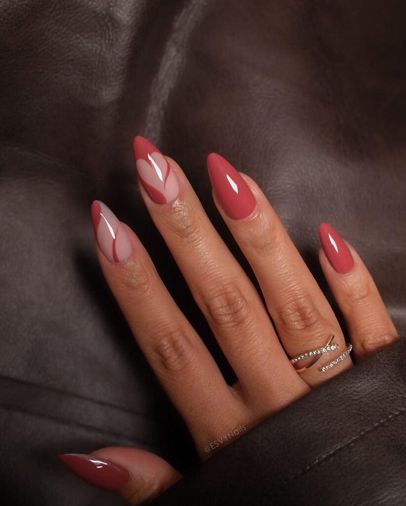 Soft nude with abstract romance