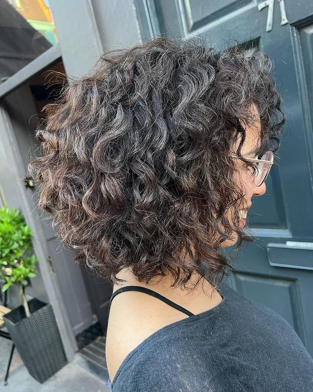 Curly Textured Bob
